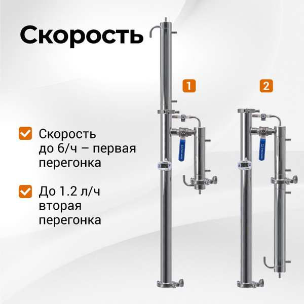 Изображение товара Колонна для дистиллятора Wein Родник 4 1.5 дюйма