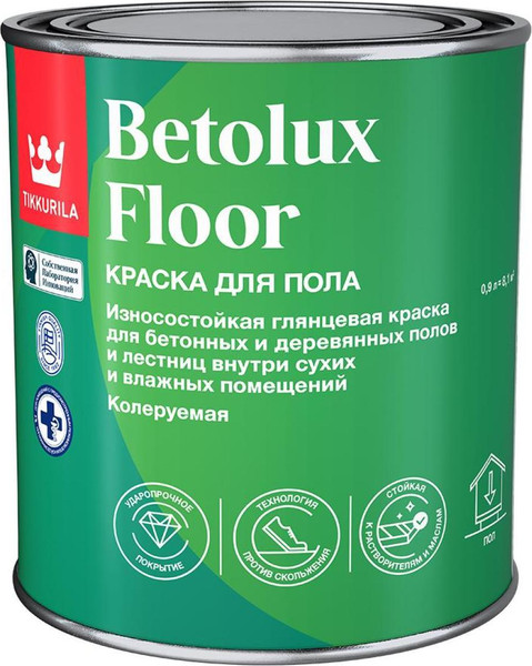 Изображение товара Краска Tikkurila Betolux Floor A (900мл, глянцевый)