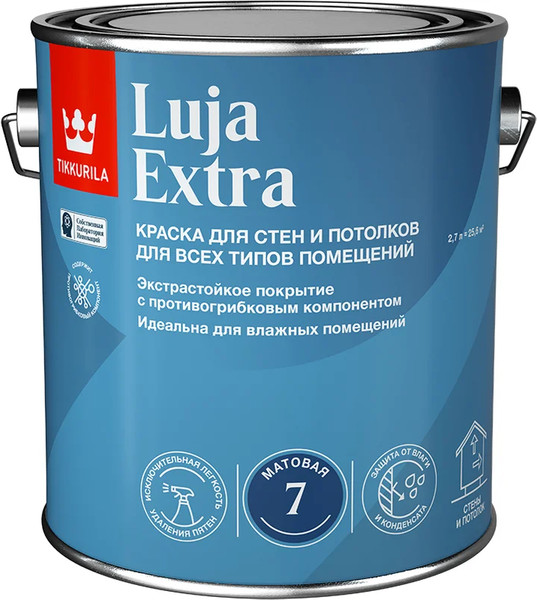 Изображение товара Краска Tikkurila Luja Extra A (2.7л, матовый)