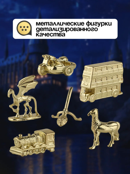 Изображение товара Настольная игра Hasbro Монополия Гарри Поттер / F9422 (на русском)