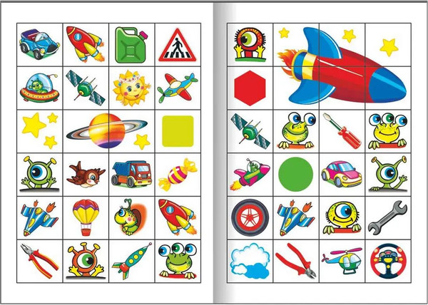 Изображение товара Развивающая книга Леда Книжка-игрушка. Полетели, поехали. 48 наклеек, мягкая обложка