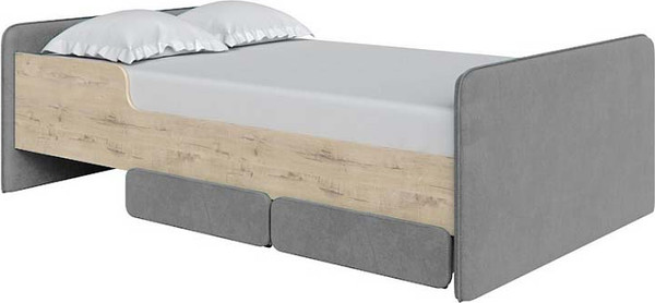 Изображение товара Односпальная кровать Proson Mika 70x180 (бунратти/Sohu сталь)