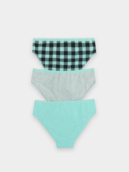 Изображение товара Комплект трусов детских Mark Formelle 417742-3 (р.116/122-60, горох на бирюзе)