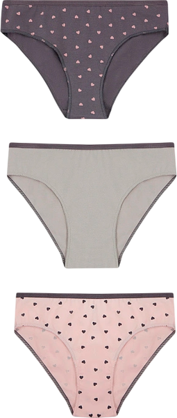 Изображение товара Комплект трусов детских Mark Formelle 417742-3 (р.116/122-60, сердечки на нежно-розовом)
