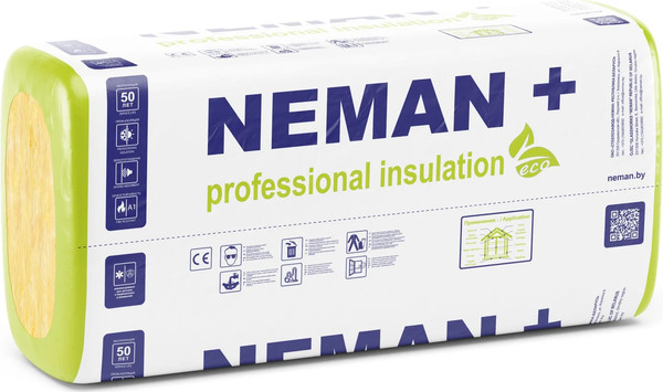 Изображение товара Минеральная вата Неман+ П-18 1220x610x50мм