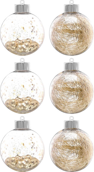 Изображение товара Набор шаров новогодних Elan Gallery Шампань / 970141 (6шт)