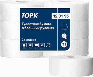 Изображение товара Туалетная бумага Tellus В больших рулонах 1 слой / 120195