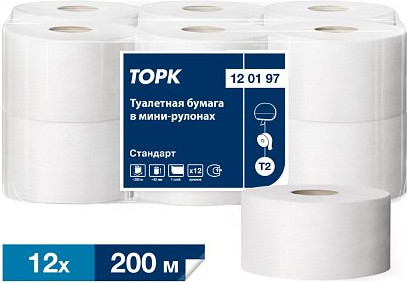 Изображение товара Туалетная бумага Tellus В мини-рулонах 1 слой / 120197