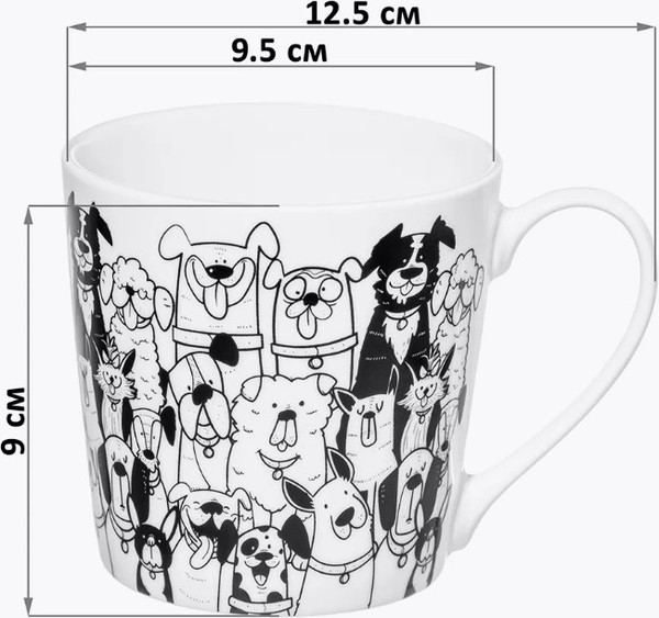 Изображение товара Набор кружек Elan Gallery Коты и собаки / 230276