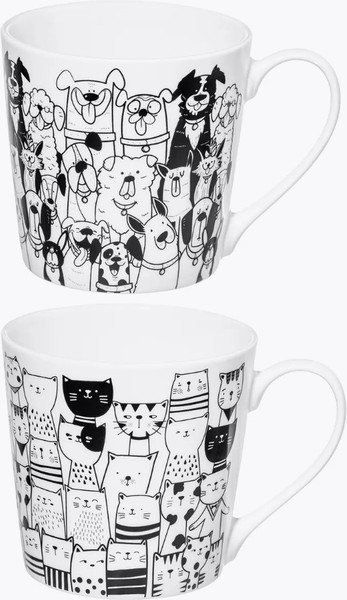 Изображение товара Набор кружек Elan Gallery Коты и собаки / 230276