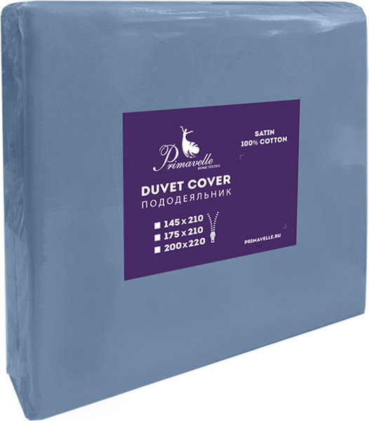 Изображение товара Пододеяльник Primavelle 175х210 сатин на молнии / 136315101-сг86 (деним)