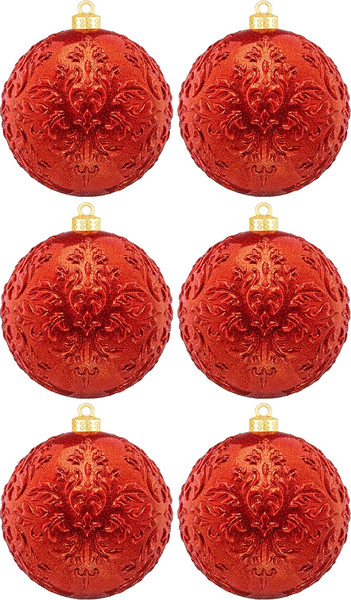 Изображение товара Набор шаров новогодних Elan Gallery Красный / 970151 (6шт)