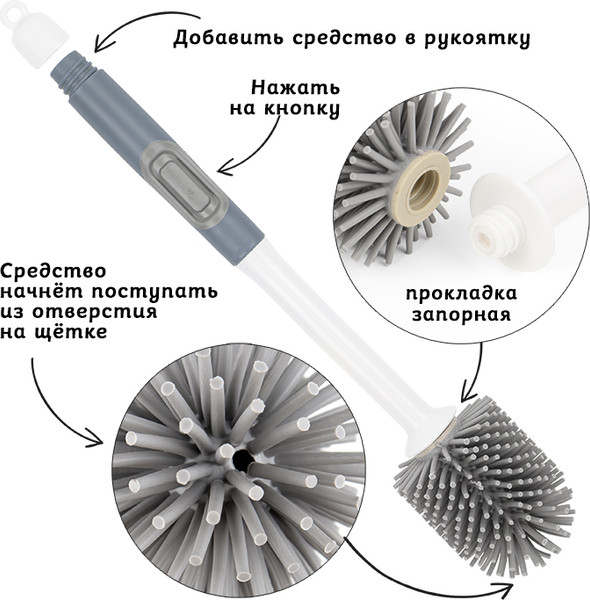 Изображение товара Ершик для унитаза Darvish DV-H-2157-1