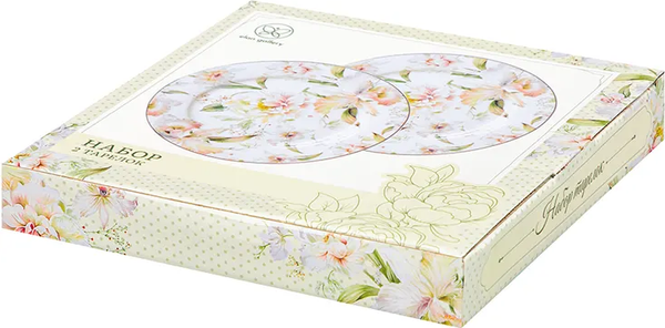 Изображение товара Набор тарелок Elan Gallery Корнелия / 730836 (New Bone China)