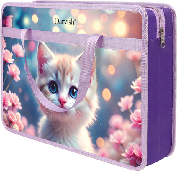 Изображение товара Папка-портфель Darvish Котенок в цветах / DV-14113-13