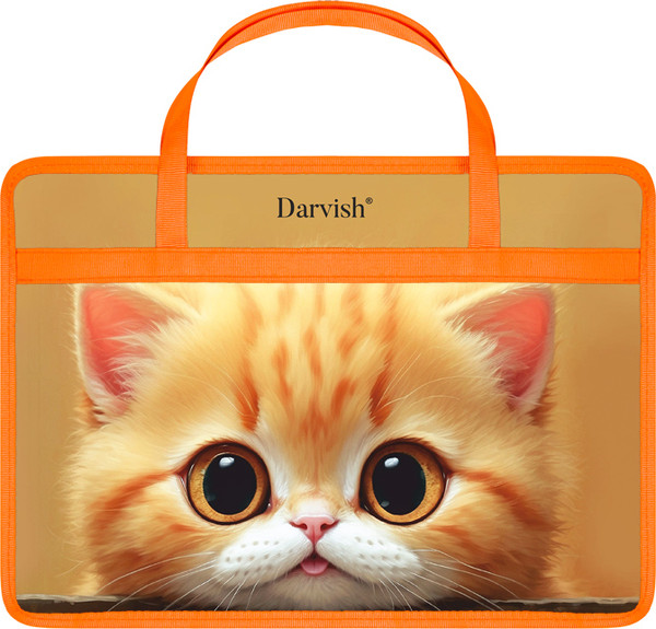 Изображение товара Папка-портфель Darvish Рыжий котенок / DV-14113-15