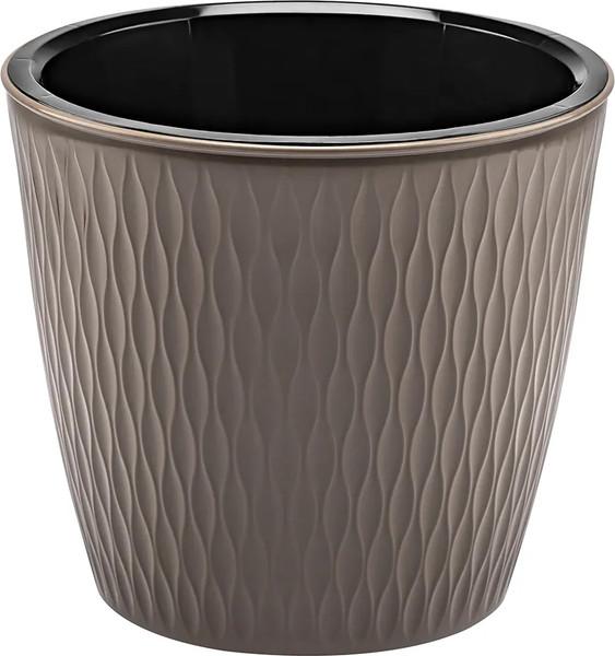 Изображение товара Кашпо El Casa Керама / 640592 (серо/коричневый)