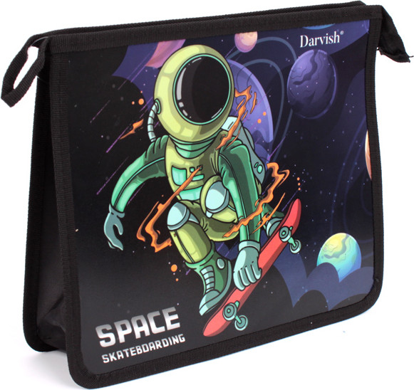 Изображение товара Папка для тетрадей Darvish Космический скейтбординг / DV-14015-10