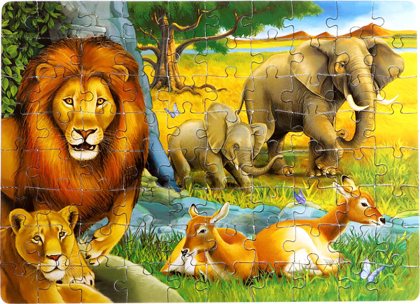 Изображение товара Пазл Puzzle Time Обитатели саванны / 9178184