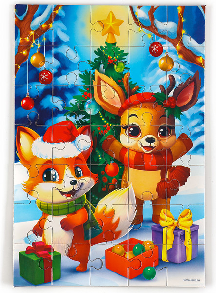 Изображение товара Пазл Лесная мастерская Новый год! Елка / 10348484
