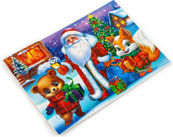 Изображение товара Пазл Лесная мастерская Новый год! Звери / 10348486