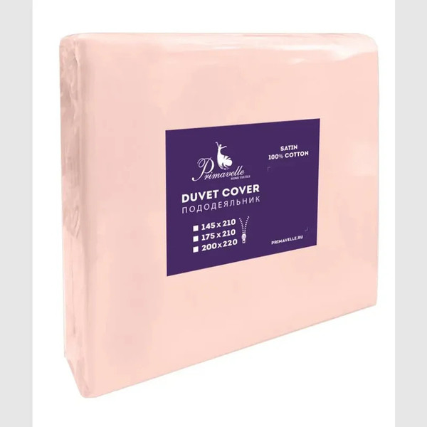 Изображение товара Пододеяльник Primavelle 200х220 сатин на молнии / 136315106-сг26 (розовый)