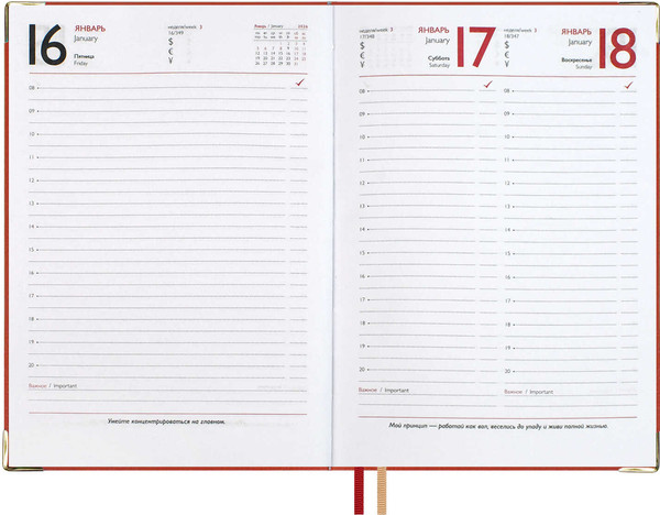 Изображение товара Ежедневник Escalada Сариф 2026 / 70260 (176л, красный)