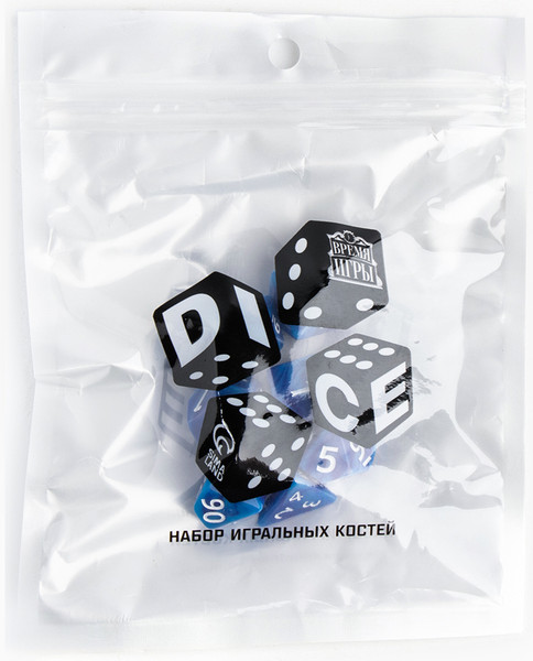 Изображение товара Набор кубиков для настольной игры Время игры Дайсы для ДнД / 9889093 (7шт)