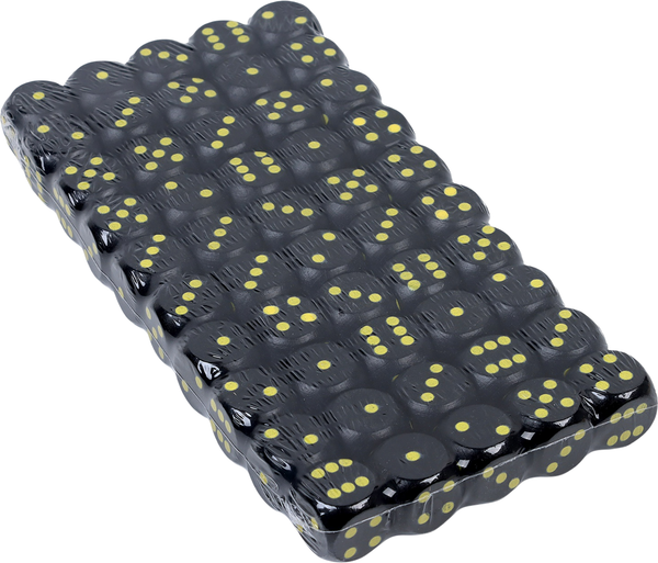 Изображение товара Набор кубиков для настольной игры Sima-Land 10502134 (50шт, черный)