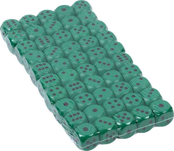 Изображение товара Набор кубиков для настольной игры Время игры 10502122 (50шт, зеленый)