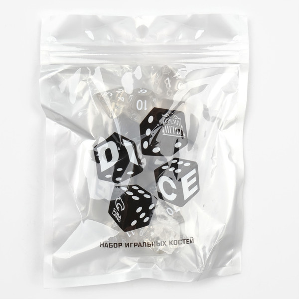 Изображение товара Набор кубиков для настольной игры Время игры Дайсы для ДнД / 9482835 (7шт)