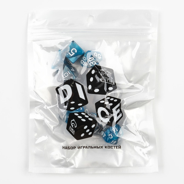 Изображение товара Набор кубиков для настольной игры Время игры Дайсы для ДнД / 9482842 (7шт)