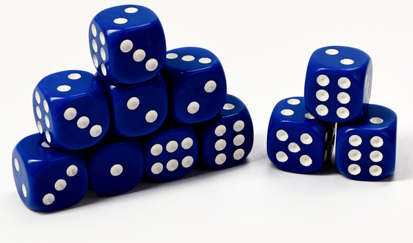 Изображение товара Набор кубиков для настольной игры Sima-Land 10613126 (50шт, синий)