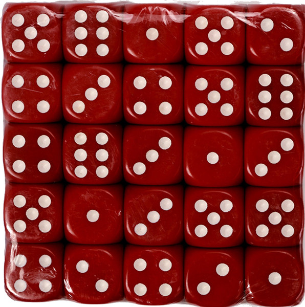 Изображение товара Набор кубиков для настольной игры Sima-Land 10613127 (50шт, красный)