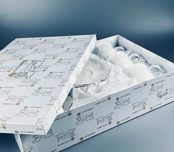 Изображение товара Набор для чая/кофе Lenardi Ванесса Серебро 305-289