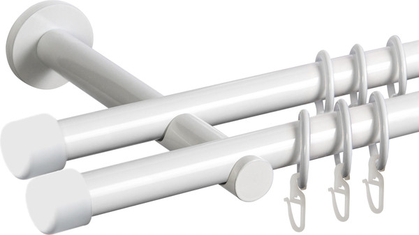 Изображение товара Карниз для штор АС ФОРОС Dance D19Г/19Г + заглушка Закругленная (2м, белый)