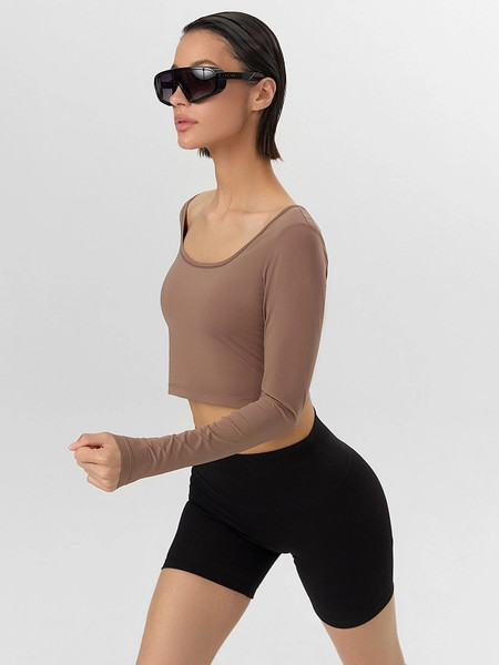 Изображение товара Топ спортивный Mark Formelle 302769 (р.164/170-92-98, кофейный)