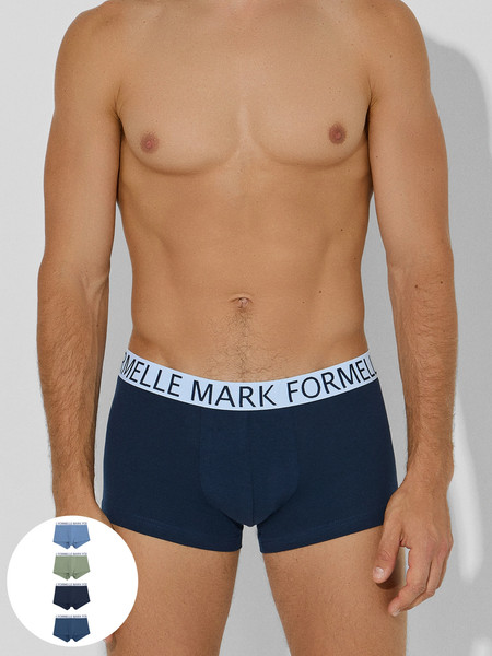 Изображение товара Комплект мужских трусов Mark Formelle 411124-4 (р.98-108, море/синий/холодный хаки/шторм)