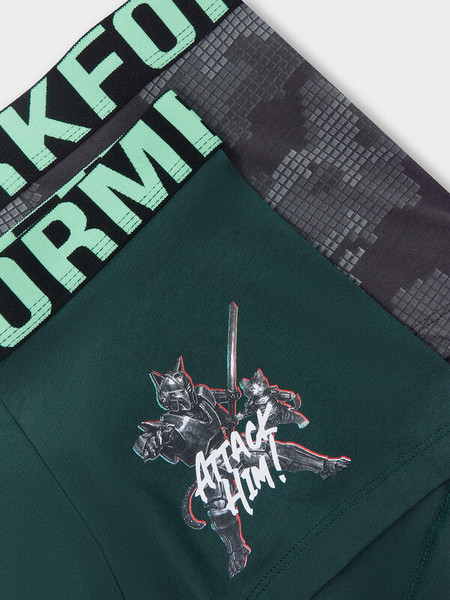 Изображение товара Комплект мужских трусов Mark Formelle 411215-2 (р.86-96, темно-зеленый/разводы на обсидиане)