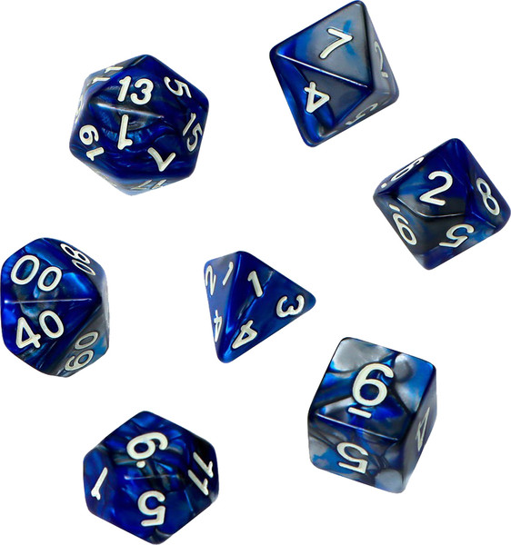 Изображение товара Набор кубиков для настольной игры Время игры Дайсы для ДнД Лазурит / 9891843 (7шт)
