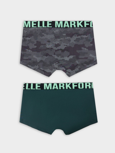 Изображение товара Комплект мужских трусов Mark Formelle 411215-2 (р.94-104, темно-зеленый/разводы на обсидиане)