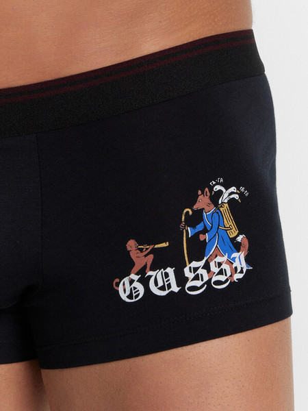 Изображение товара Комплект мужских трусов Mark Formelle 411215-2 (р.94-104, черный/средневековой паттерн на платине)