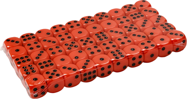 Изображение товара Набор кубиков для настольной игры Sima-Land 10613133 (50шт, красный)