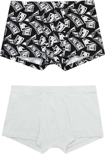 Изображение товара Комплект мужских трусов Mark Formelle 411229-2 (р.90-100, деньги на черном/жемчужно-голубой)