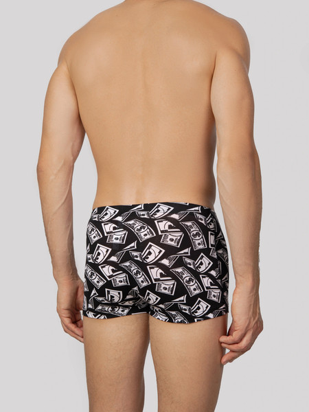 Изображение товара Комплект мужских трусов Mark Formelle 411229-2 (р.98-108, деньги на черном/жемчужно-голубой)