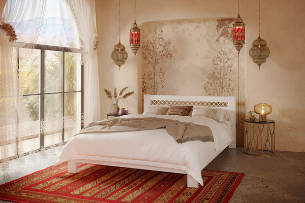 Изображение товара Полуторная кровать Bravo Мебель Шейла 120х200 (белый античный)