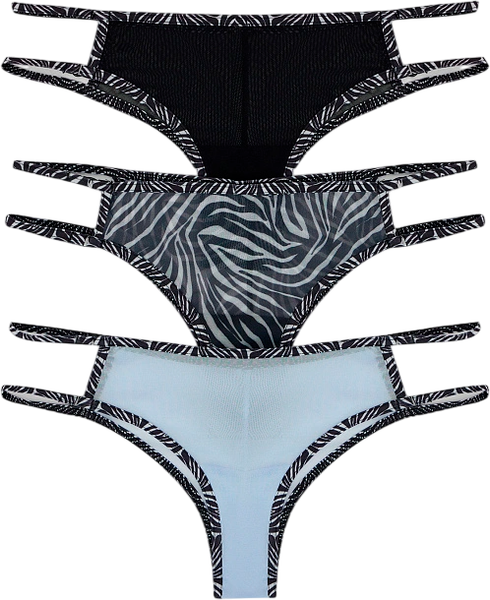 Изображение товара Комплект женских трусов Mark Formelle 412438-3 (р.98, анималистичный принт)