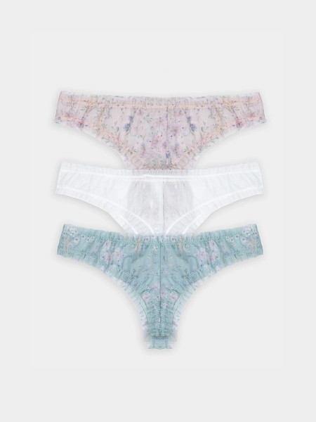 Изображение товара Комплект женских трусов Mark Formelle 412479-3 (р.90, веточки на молочном)