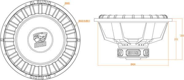 Изображение товара Головка сабвуфера DL Audio Raven 18 V.2