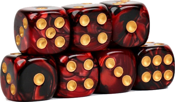 Изображение товара Набор кубиков для настольной игры Время игры 9889062 (10шт, розовый мрамор)